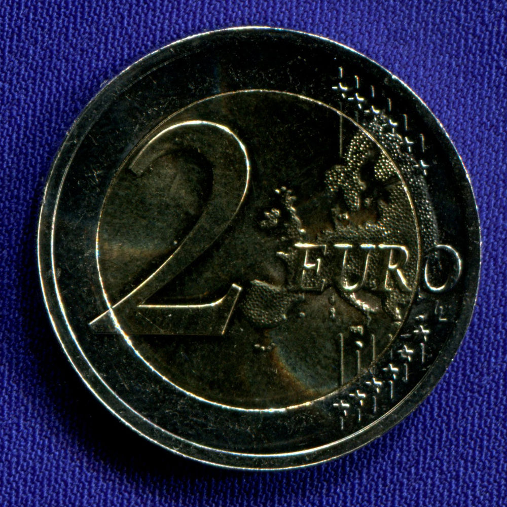 Эстония 2 евро 2018 UNC 100 лет республике  - 1