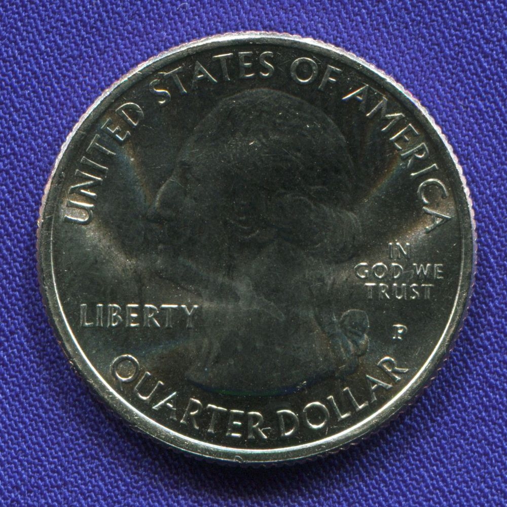 США 25 центов 2017 UNC Эффиджи-Маундз  - 1