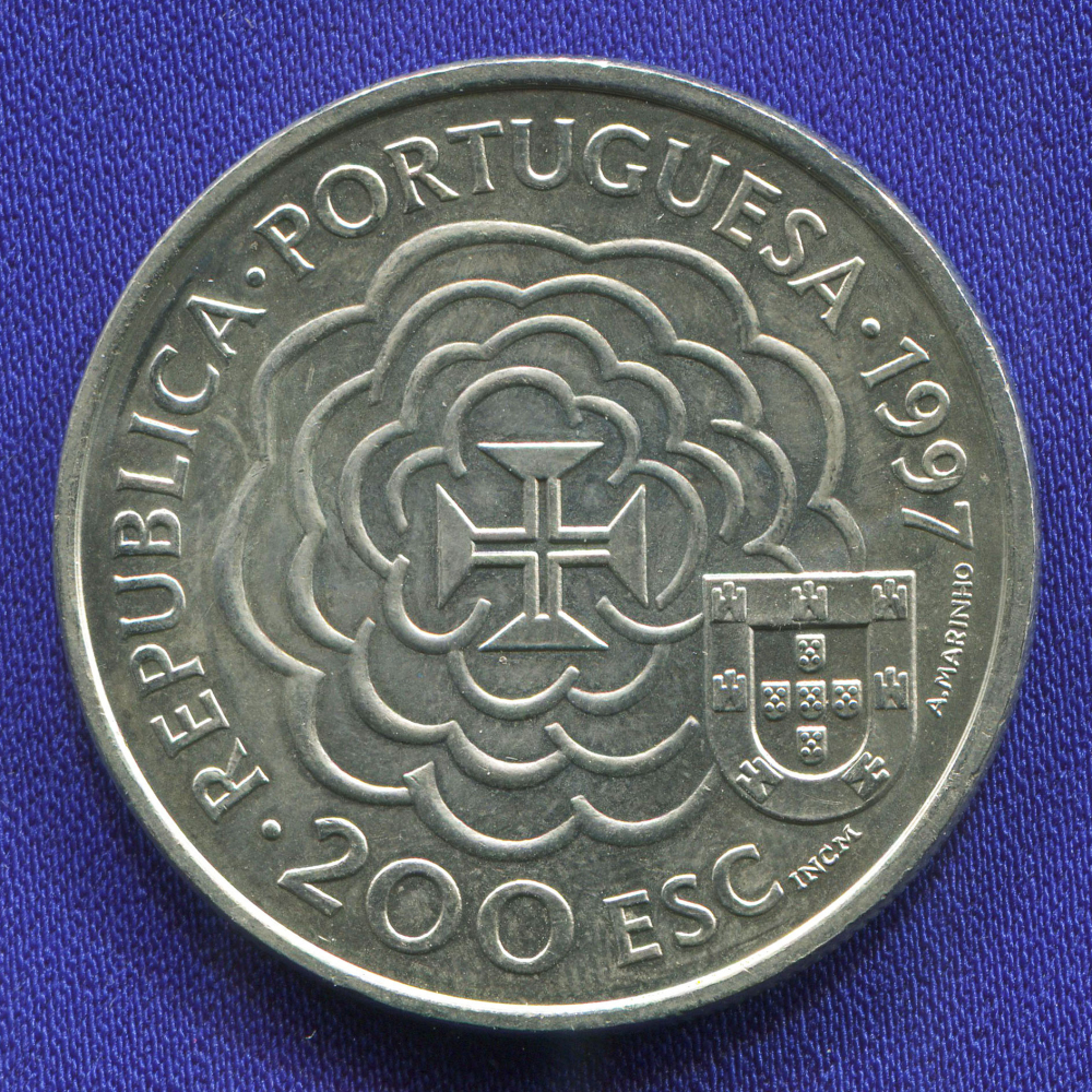 Португалия 200 эскудо 1997 UNC 390 лет со дня смерти Бенто ди Гойша  - 1