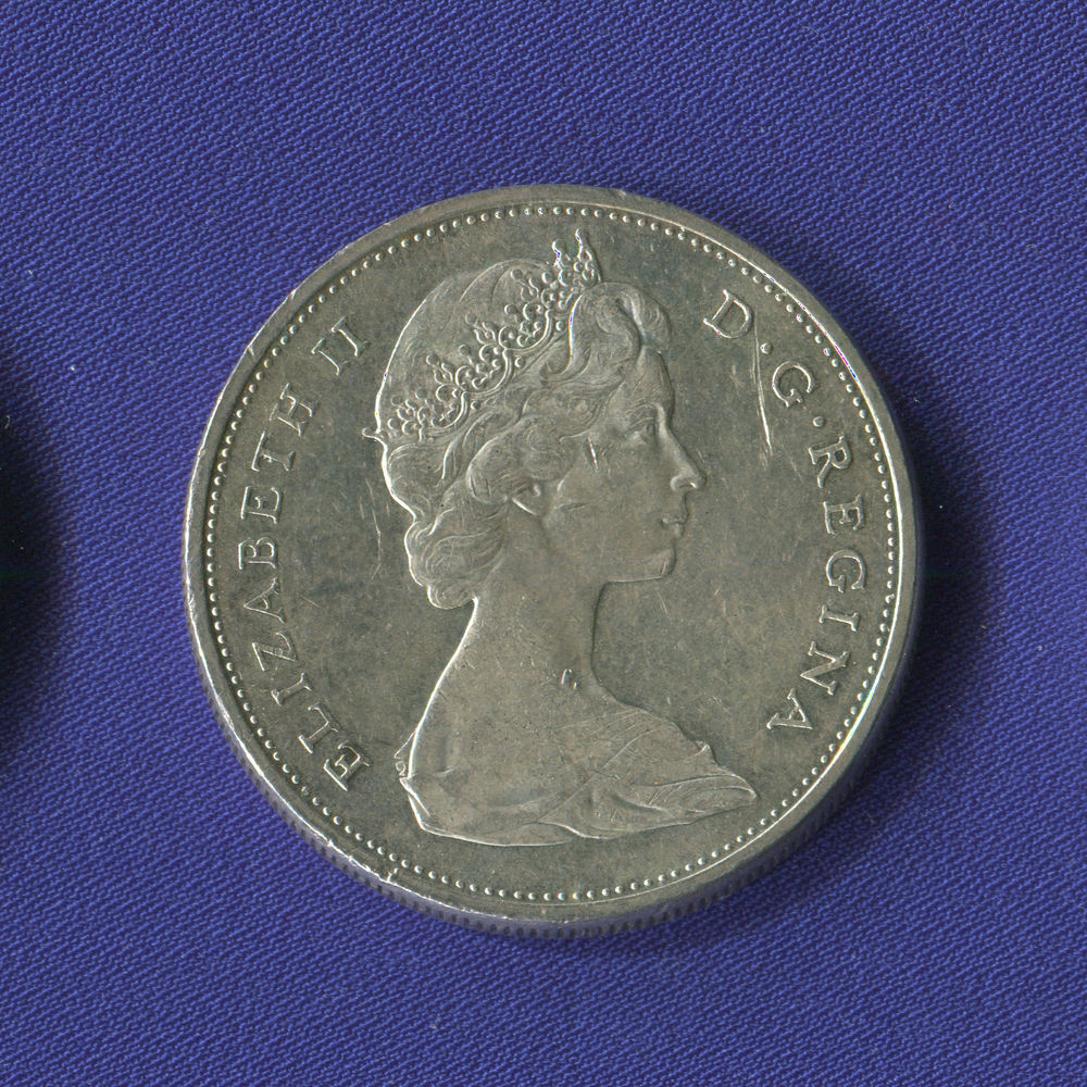 Канада 1 доллар 1965 XF-aUNC Елизавета 2  - 1