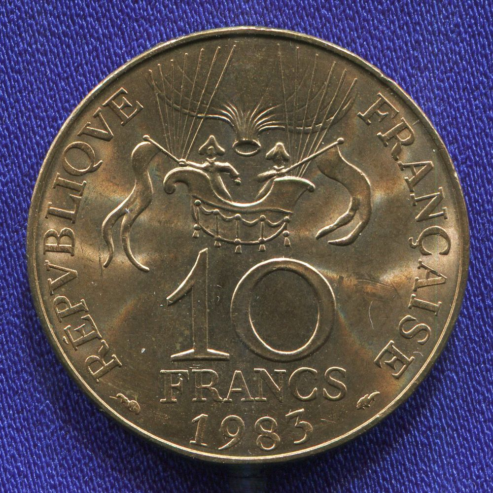 Франция 10 франков 1983 UNC  - 1
