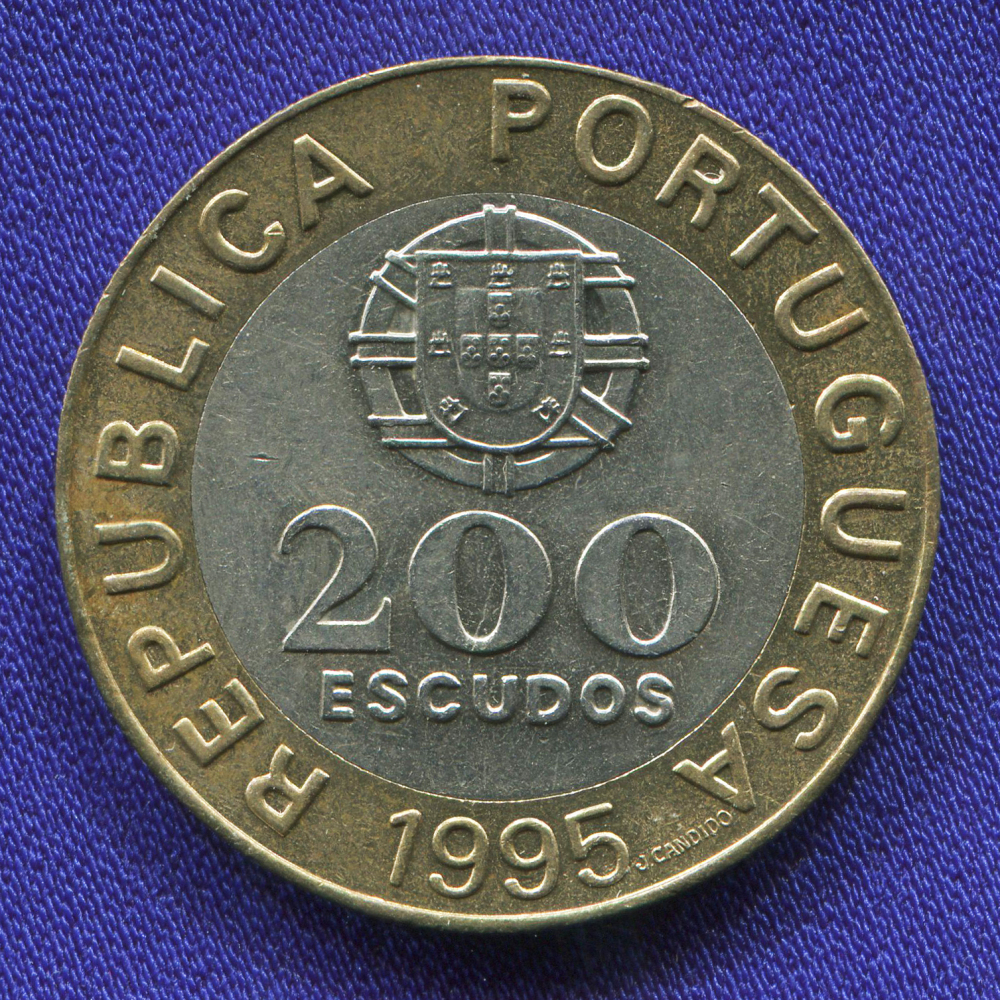 Португалия 200 эскудо 1995 aUNC 50 лет ООН  - 1
