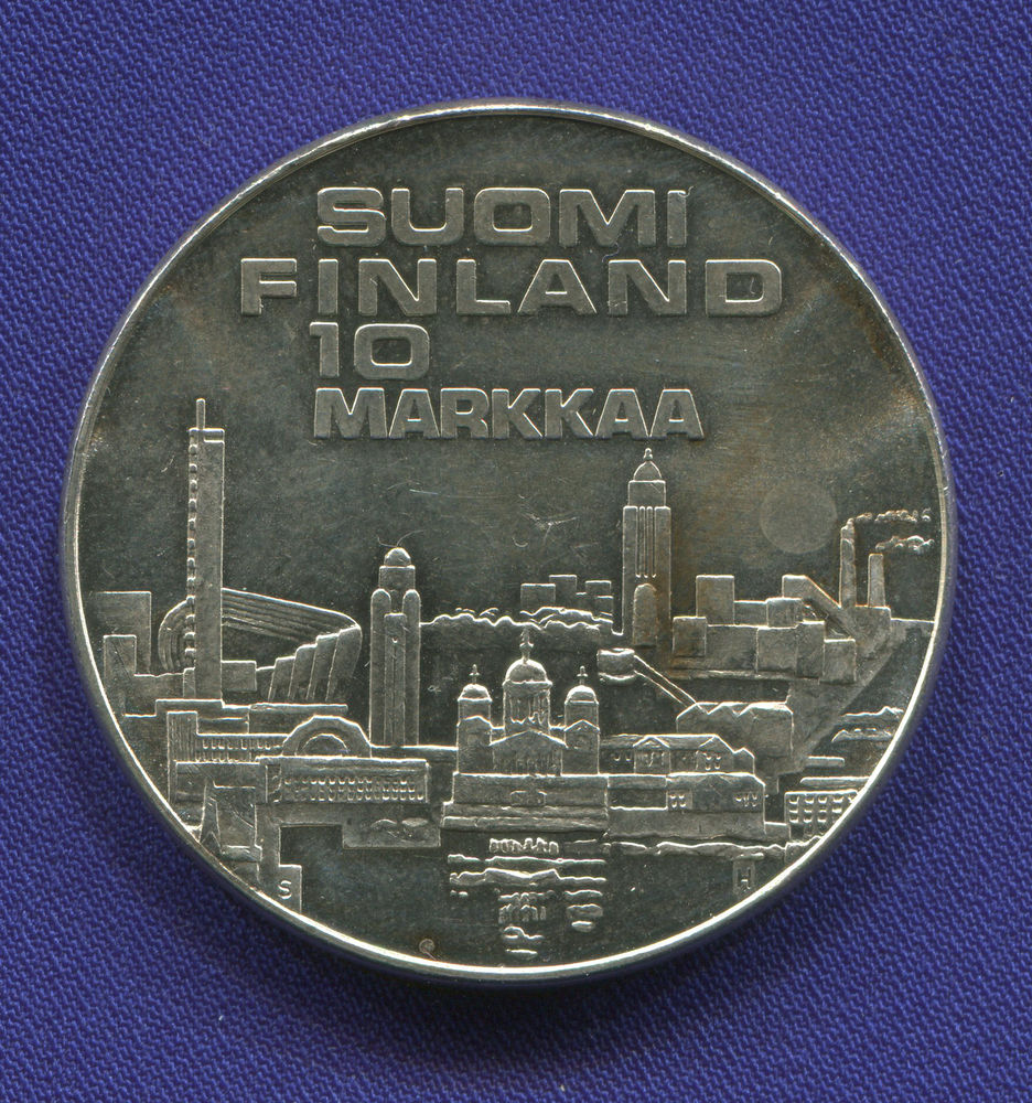Финляндия 10 марок 1971 UNC Чемпионат Европы по легкой атлетики  - 1