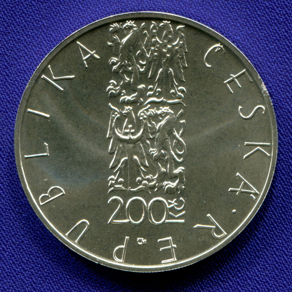 Чехия 200 крон 2001 UNC Франтишек Шкроуп  - 1