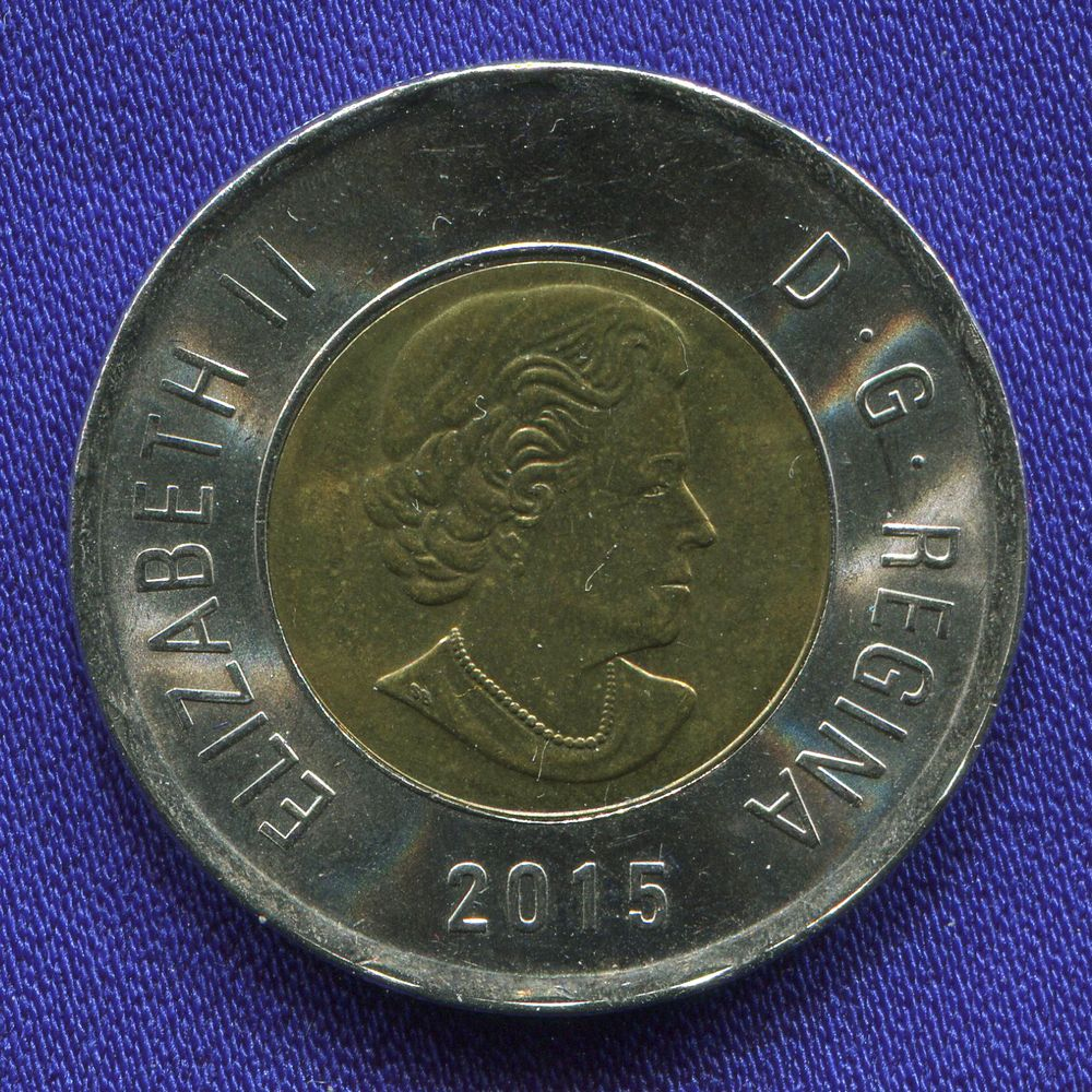 Канада 2 доллара 2015 UNC  - 1