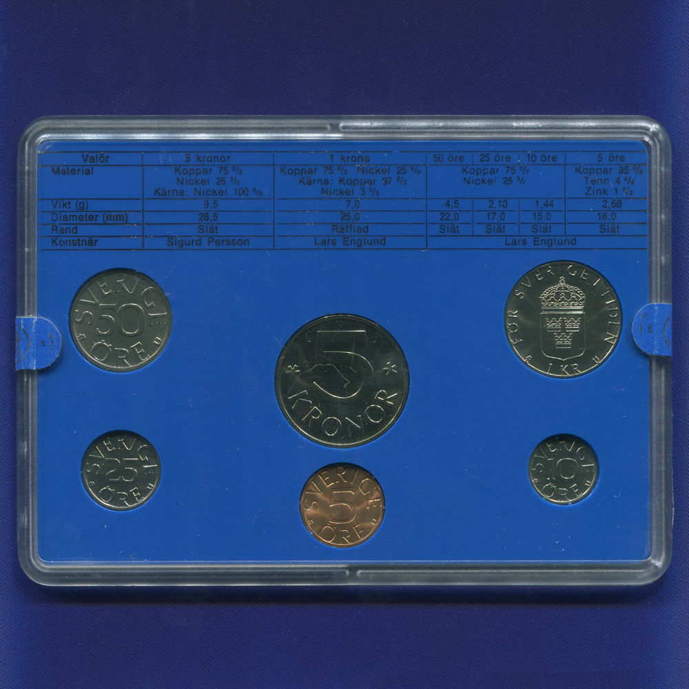 Швеция набор - 6 монет 1978 UNC - 1