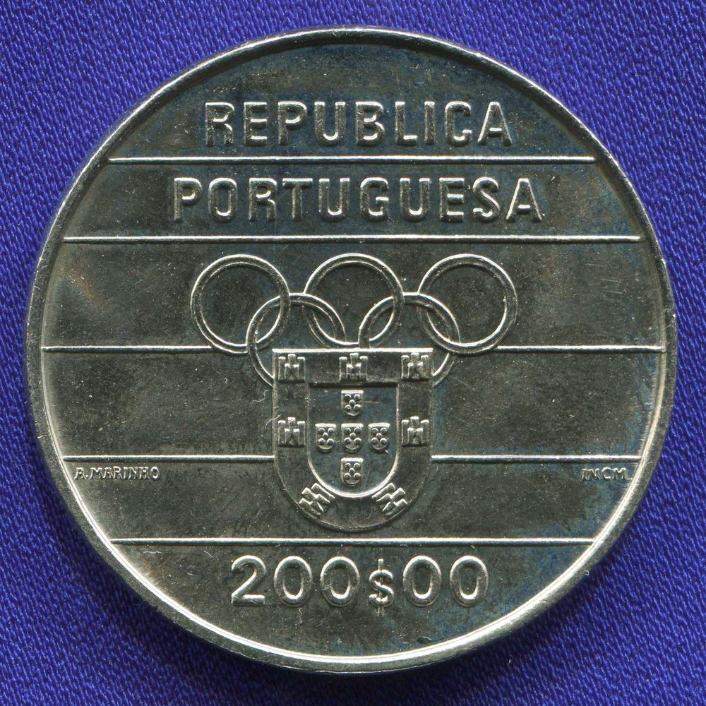 Португалия 200 эскудо 1992 UNC XXV летние Олимпийские Игры, Барселона 1992  - 1