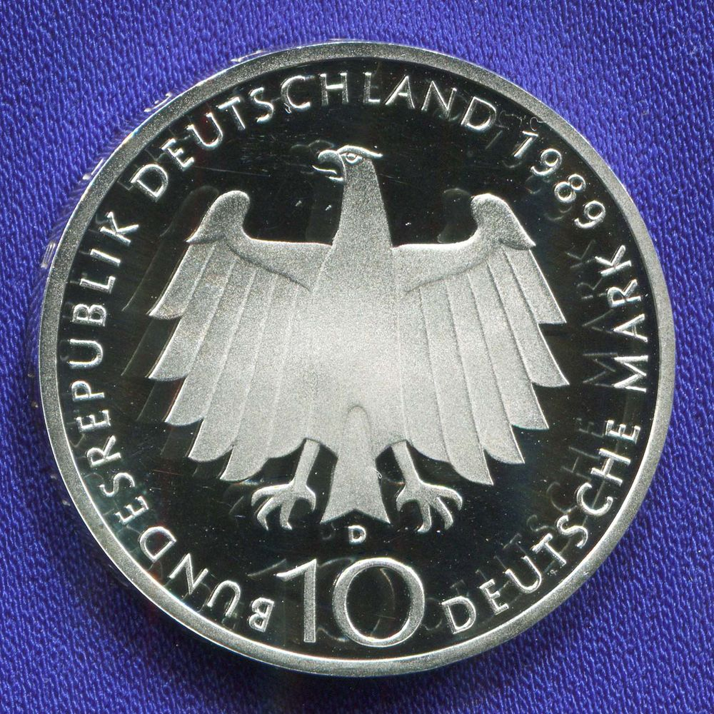 ФРГ 10 марок 1993 Proof 2000 лет городу Бонн  - 1