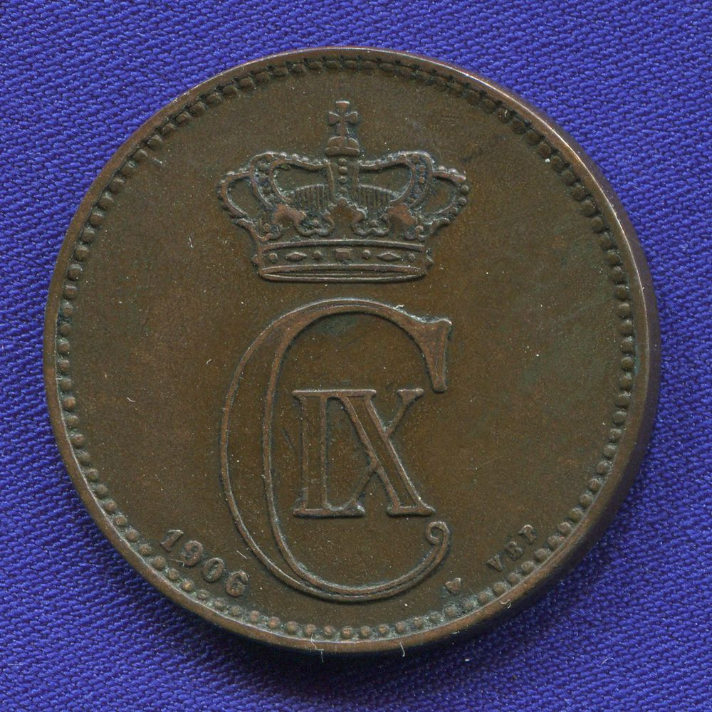 Дания 5 эре 1906 #794.2 VF - 1