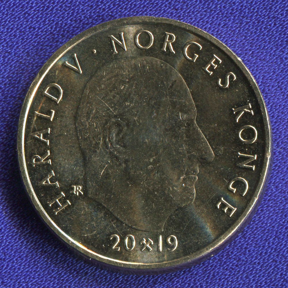 Норвегия 20 крон 2019 aUNC Густав Вигеланд  - 1