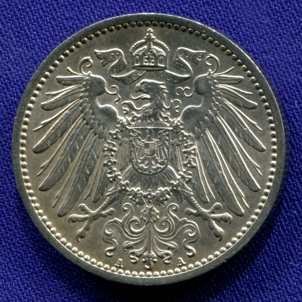 Германия 1 марка 1914 aUNC  - 1