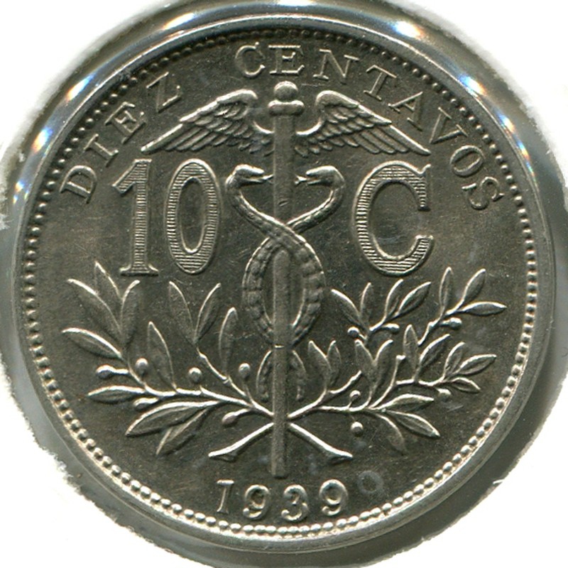 Боливия 10 сентаво 1939 #179.2 BU - 1