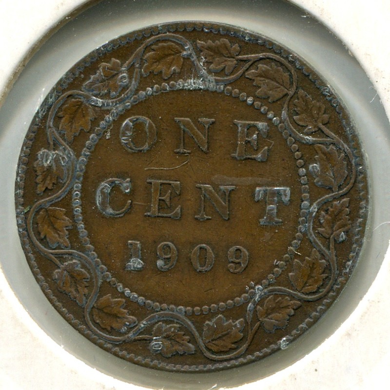 Канада 1 цент 1909 #8 GVF - 1