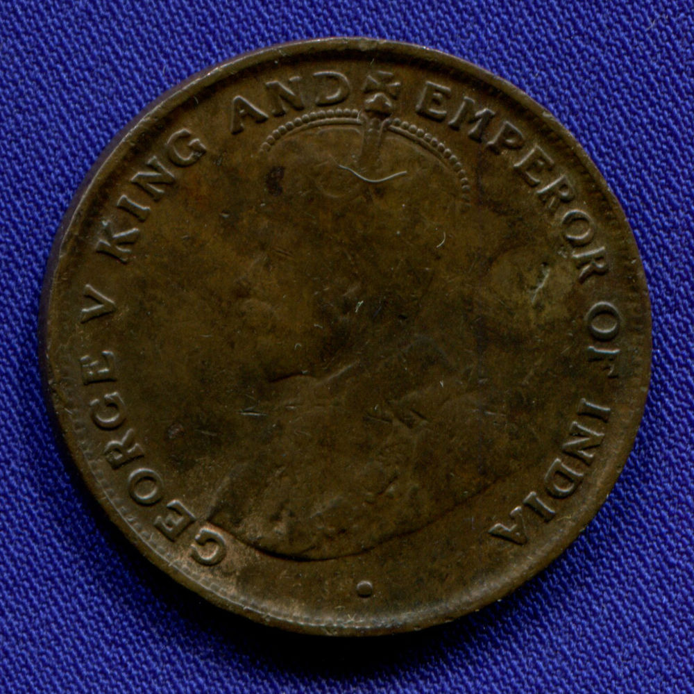 Гонконг 1 цент 1919 VF  - 1