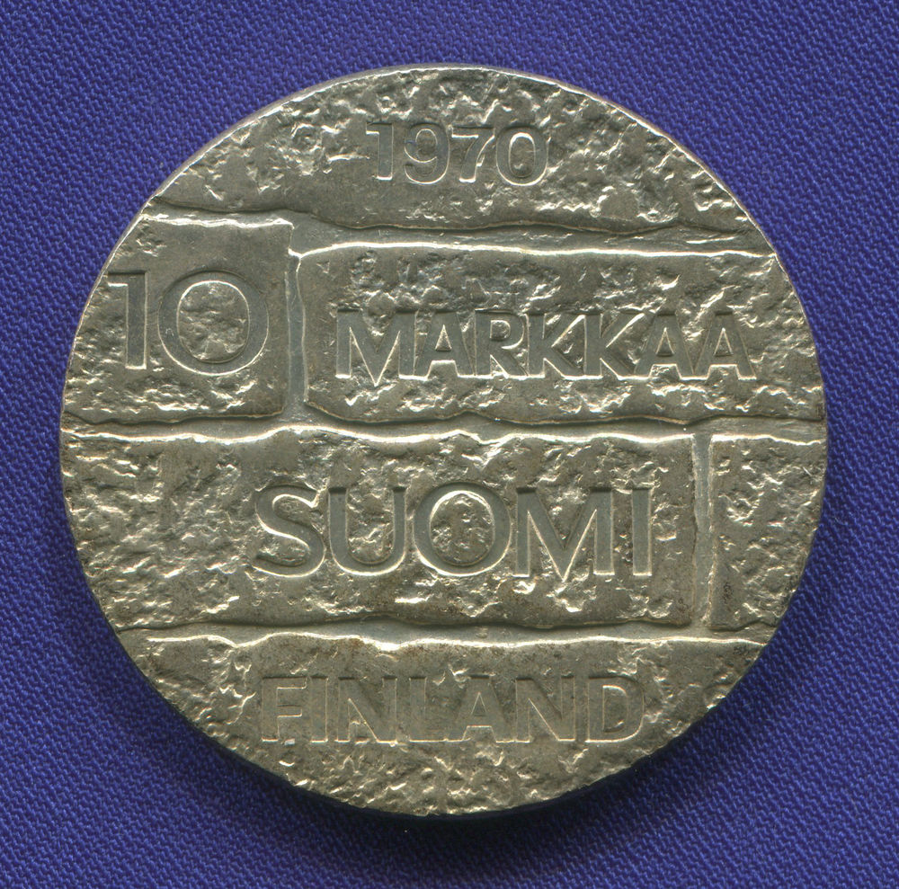 Финляндия 10 марок 1970 UNC Юхо Паасикиви президент  - 1