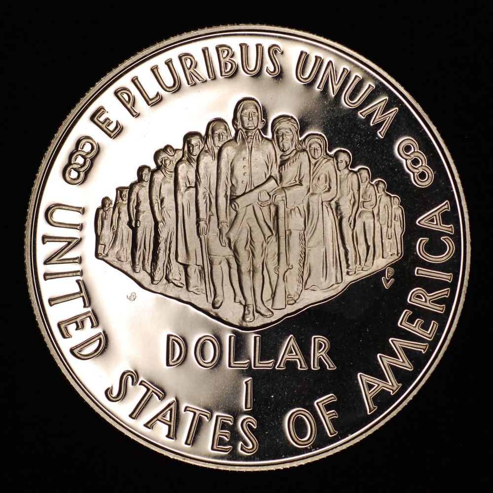 США 1 доллар 1987 Proof 200 лет Конституции США  - 2