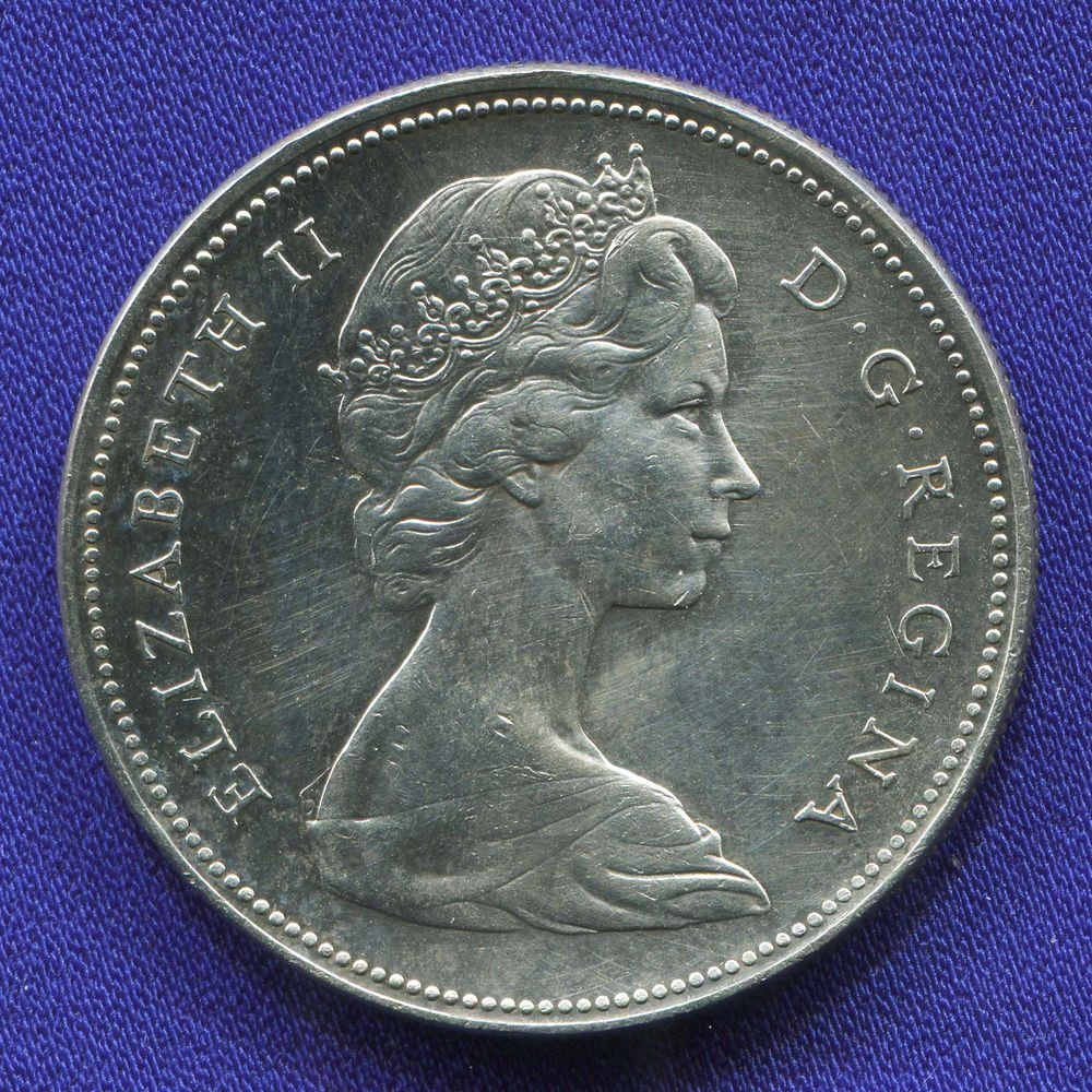 Канада 1 доллар 1966 UNC  - 1