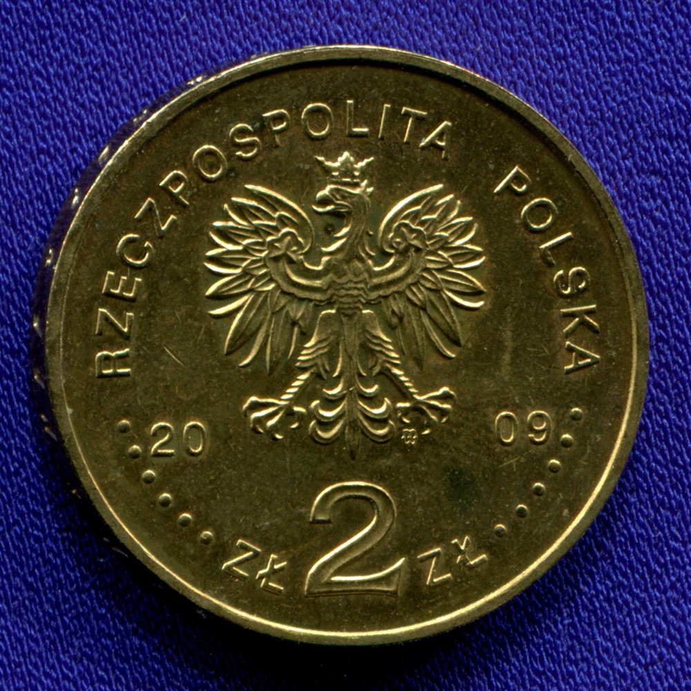 Польша 2 злотых 2009 UNC 180-летие Центральной банковской системы Польши - 1