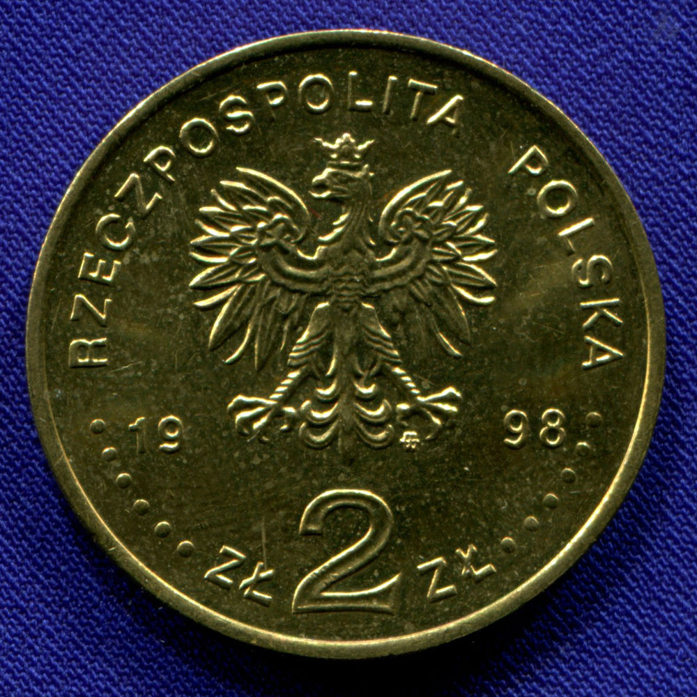 Польша 2 злотых 1998 UNC Сигизмунд III Ваза  - 1