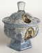 Сахарница с портретом Насир ад-Дина Шаха ( годы правления с 1848-1896 гг. ). Стекло - 2