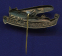 Знак «АВИАХИМ ПЕРЕЛЕТЫ 1926 г.» Латунь Иголка - 1
