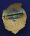 Знак «Лучшему молодому строителю Москвы № 692» Латунь Булавка - 1