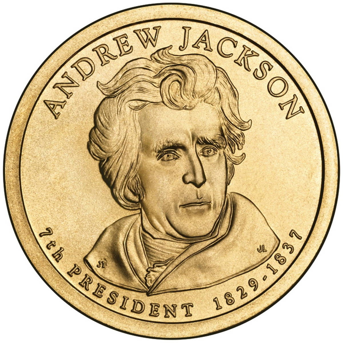 США 1 доллар 2008 года президент №7 Эндрю Джексон