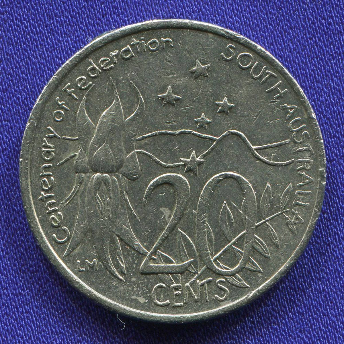 Австралия 20 центов 2001 XF- Австралийская Столичная Территория 