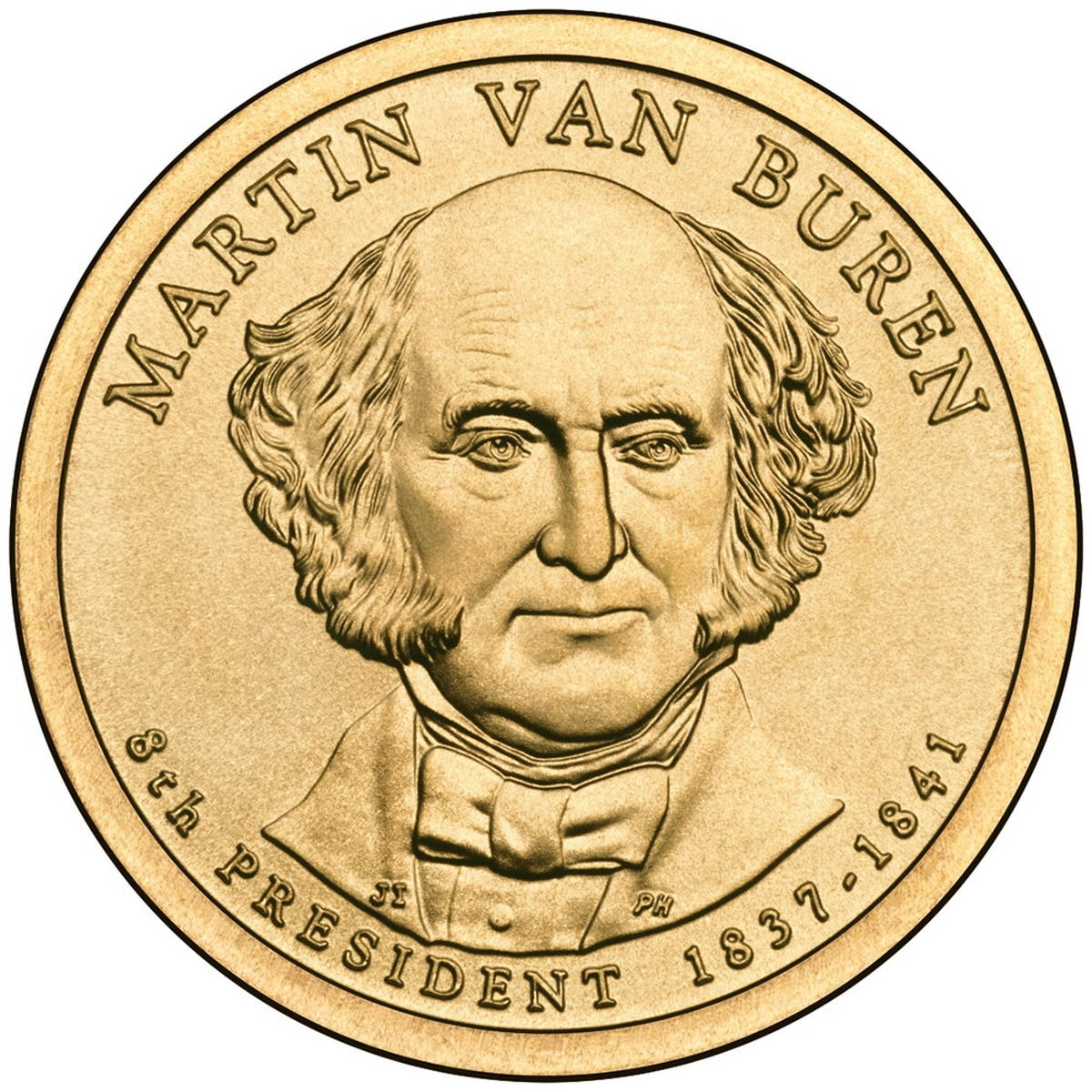 США 1 доллар 2008 года президент №8 Мартин Ван Бюрен - 7467