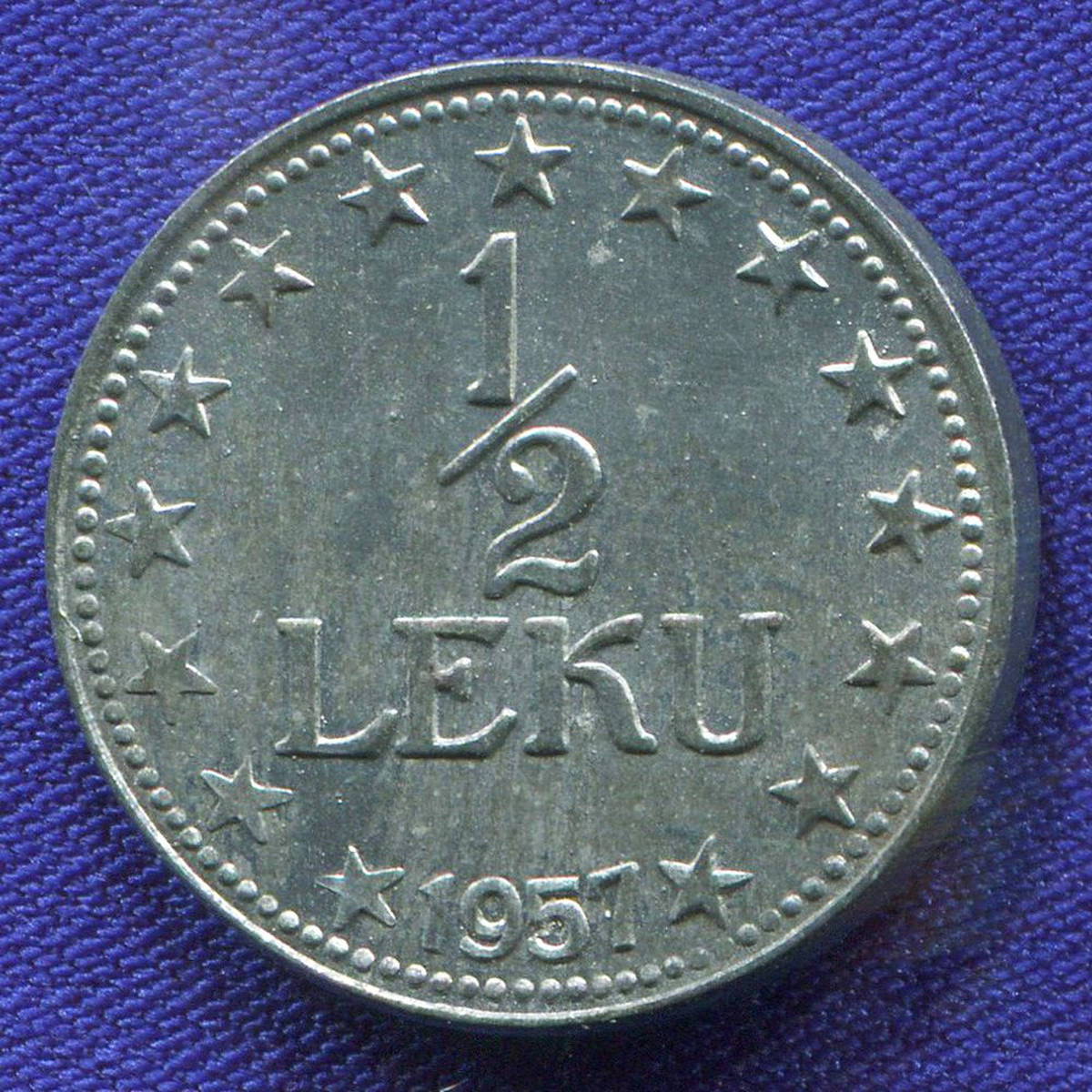 Албания 1/2 лека 1957 BU 
