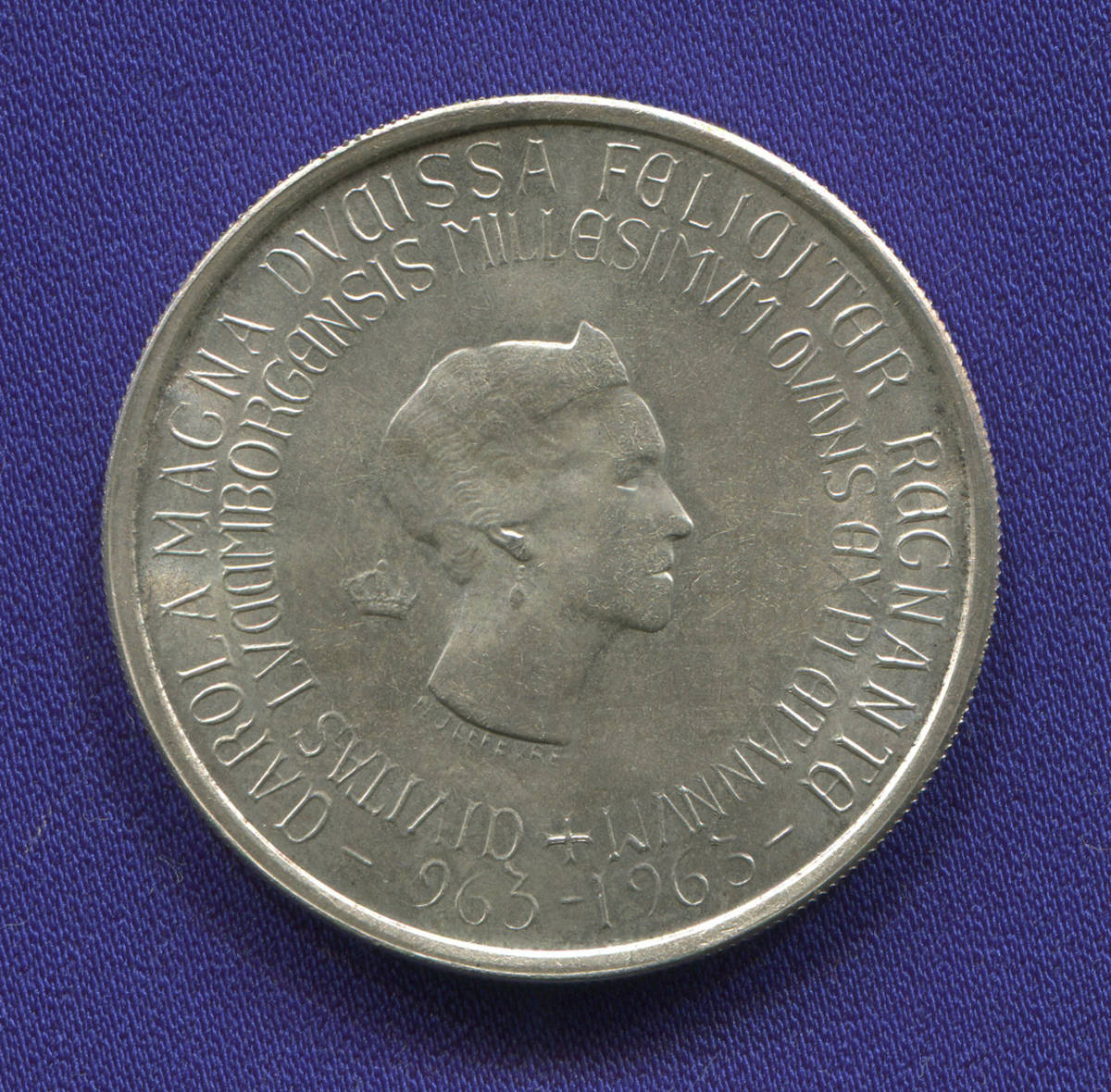 Люксембург 250 франков 1963 UNC Шарлотта - 39772
