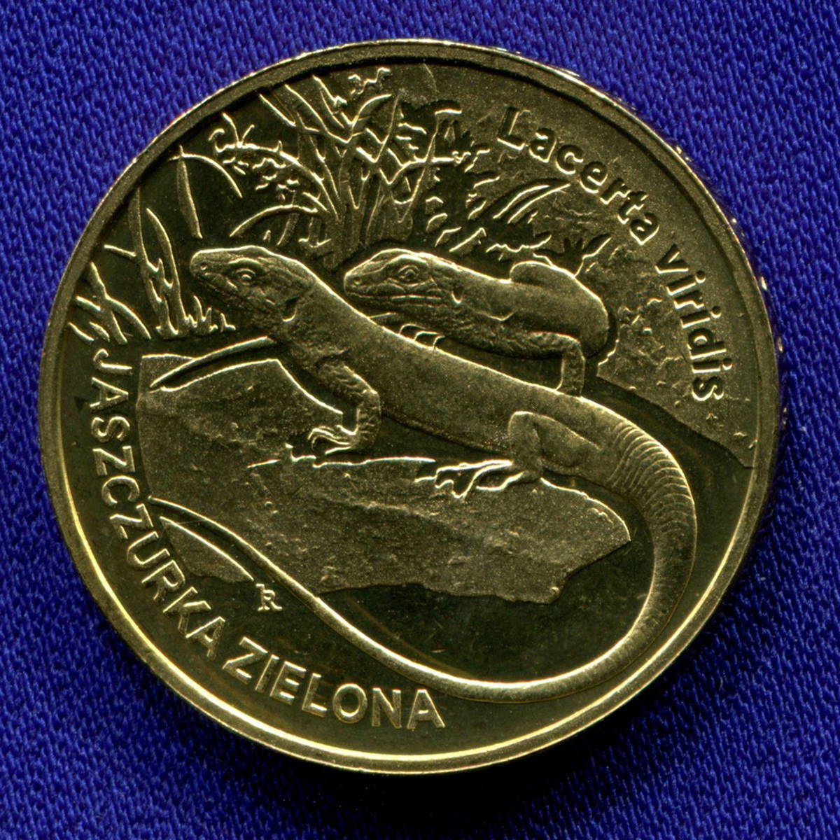 Польша 2 злотых 2009 UNC Европейская зеленая ящерица - 6730