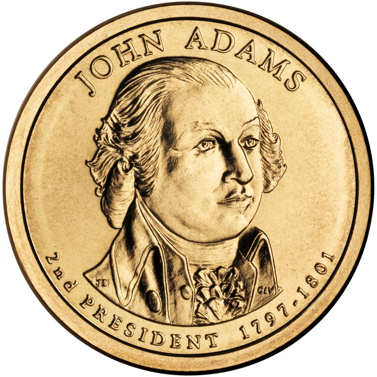 США 1 доллар 2007 года президент №2 Джон Адамс