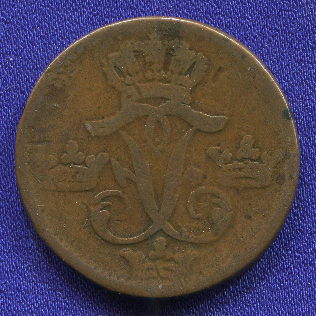 Швеция 1 эйре 1747 VF Фредерик I (1720-1751)  - 35647