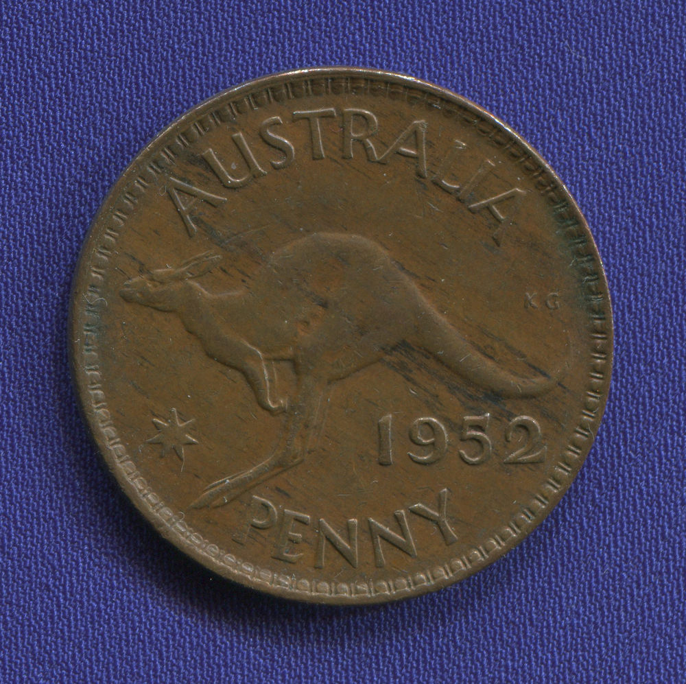 Австралия 1 пенни 1952 UNC Георг 6 - 41214