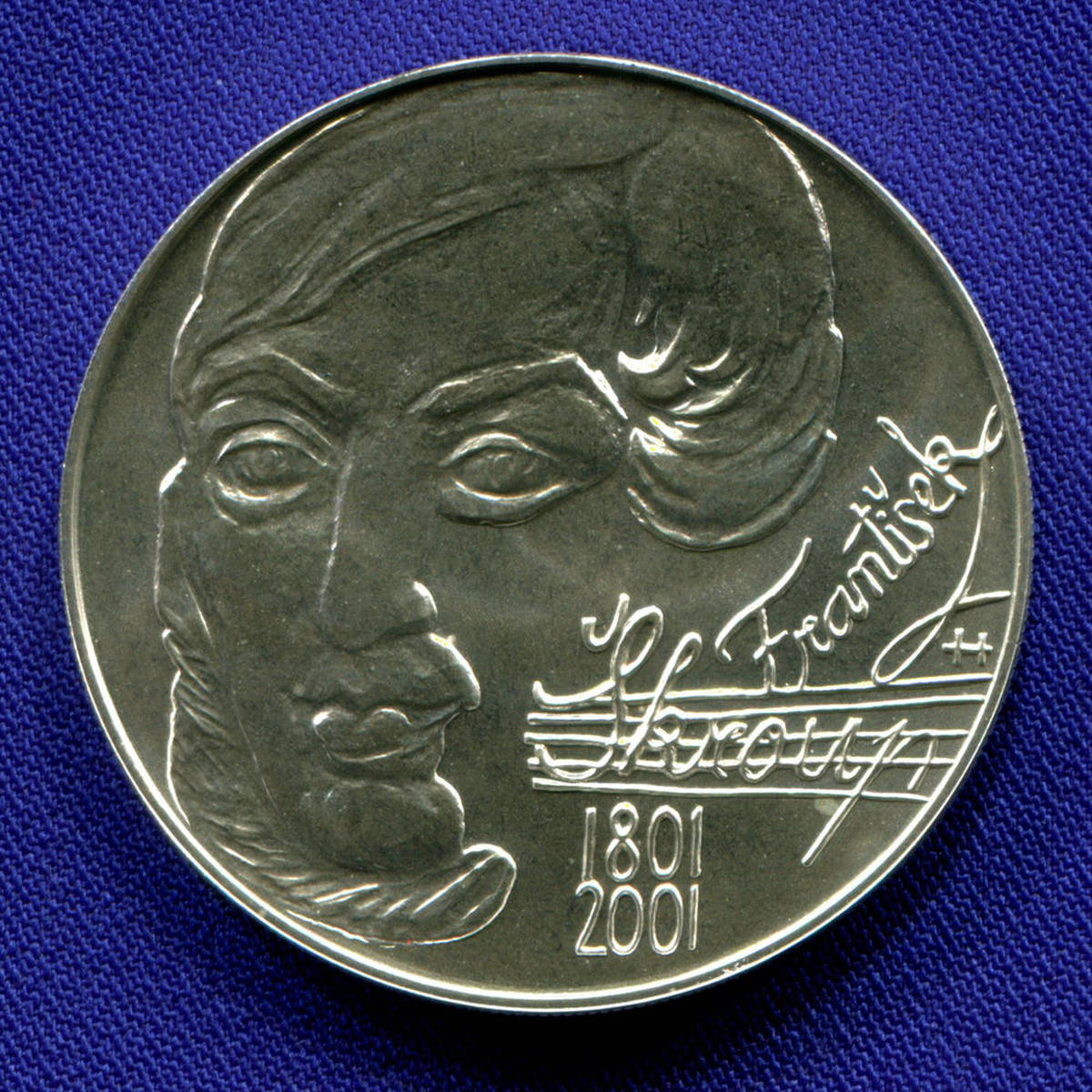 Чехия 200 крон 2001 UNC Франтишек Шкроуп  - 21285