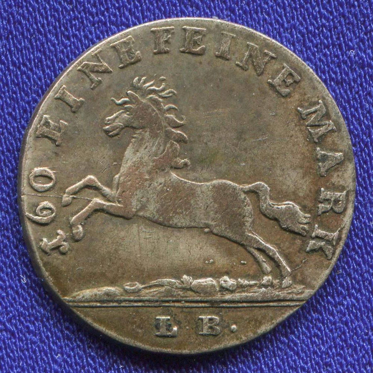 Германия/Ганновер 3 мариенгроша (1/12 талера) 1821 XF L.B. Георг IV, III. R    - 38738