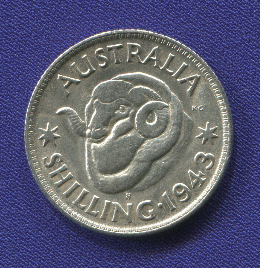 Австралия 1 шиллинг 1943 UNC Георг 6 - 41204