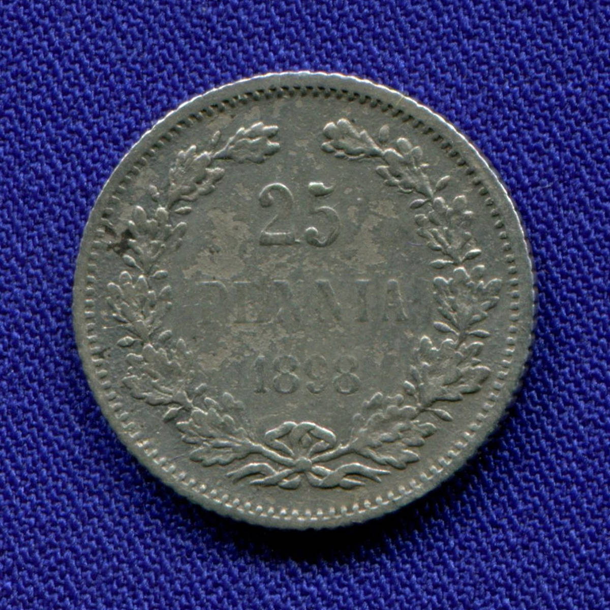 Николай II 25 пенни 1898 L VF