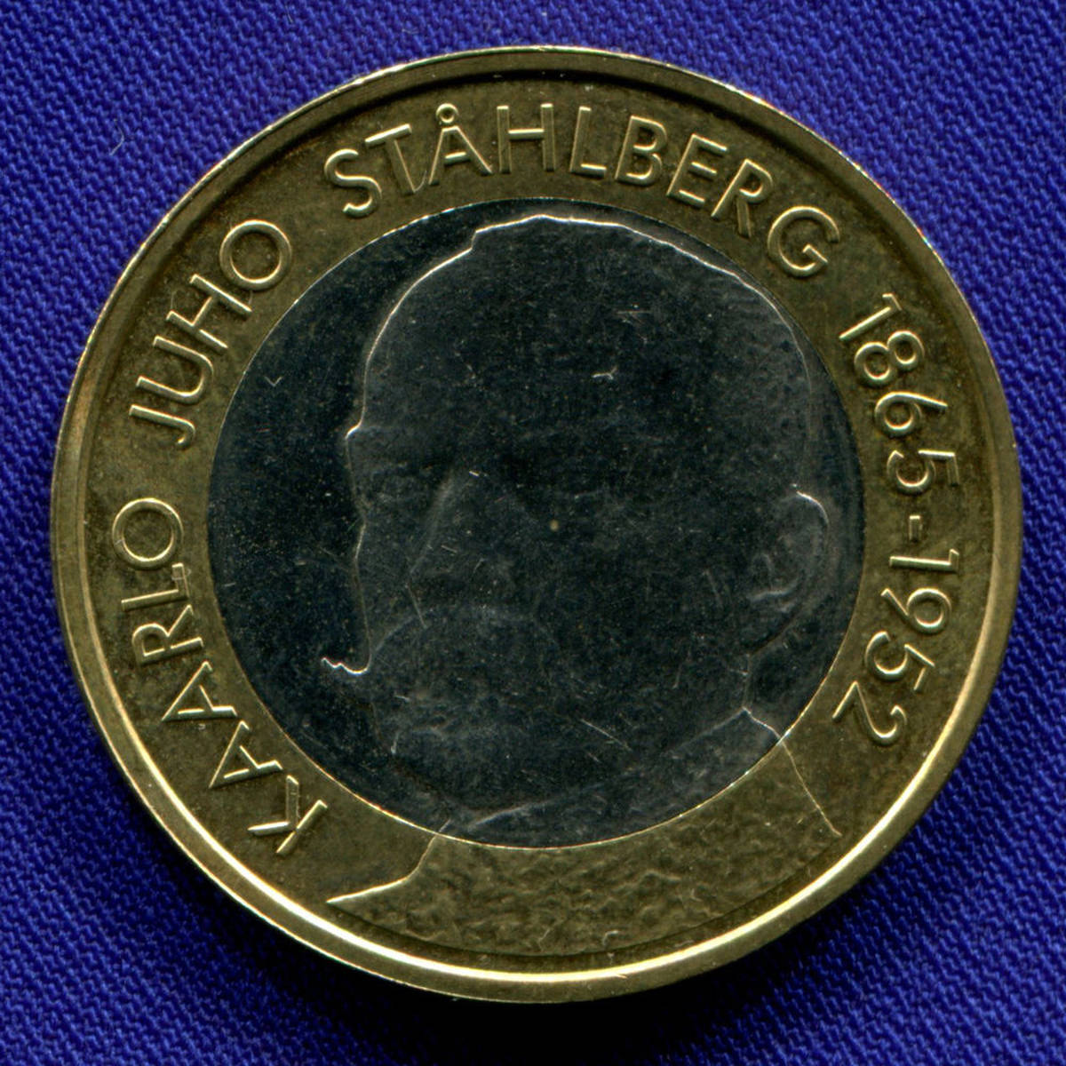 Финляндия 5 евро 2016 aUNC Каарло Юхо Стольберг  - 11195