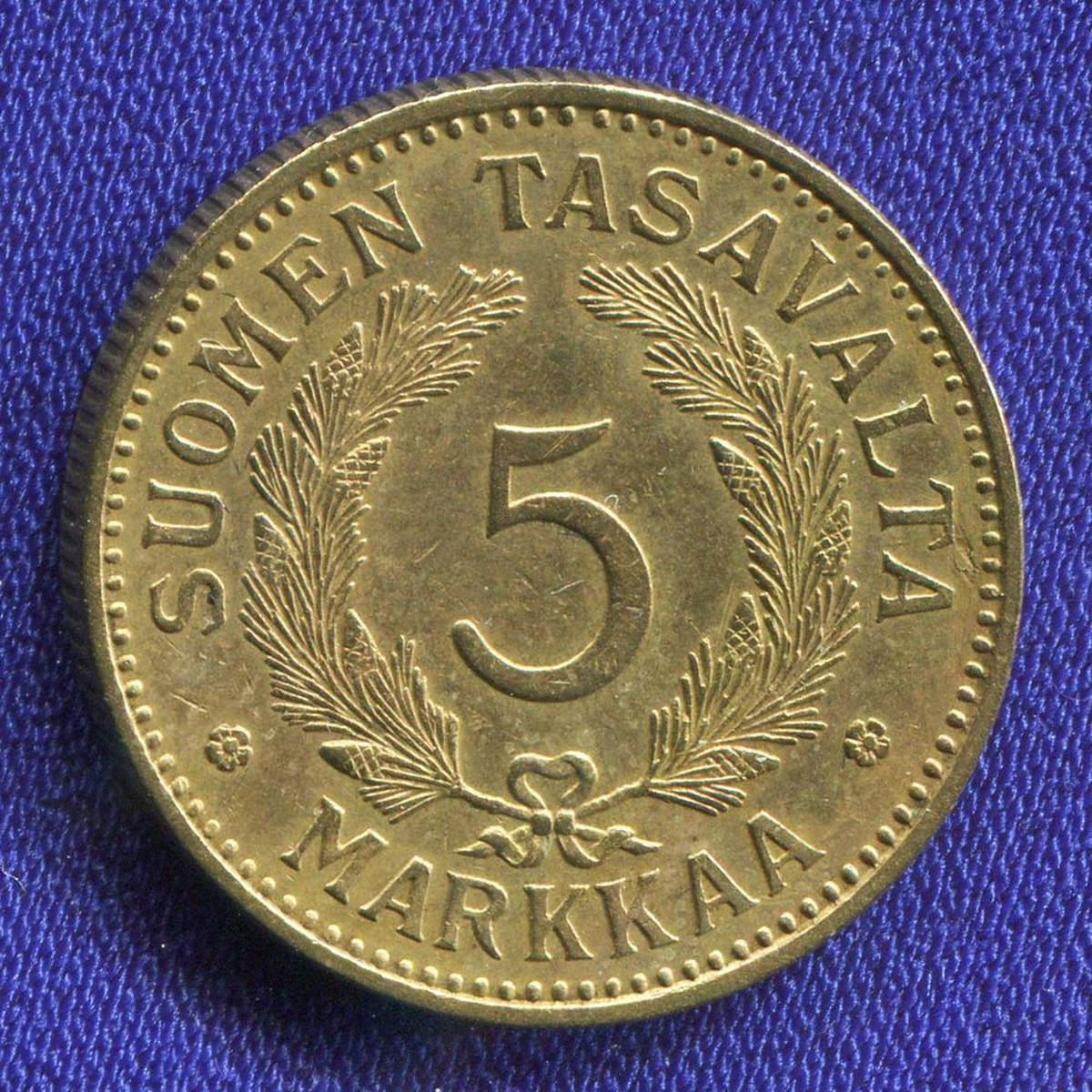 Финляндия 5 марок 1936 UNC 