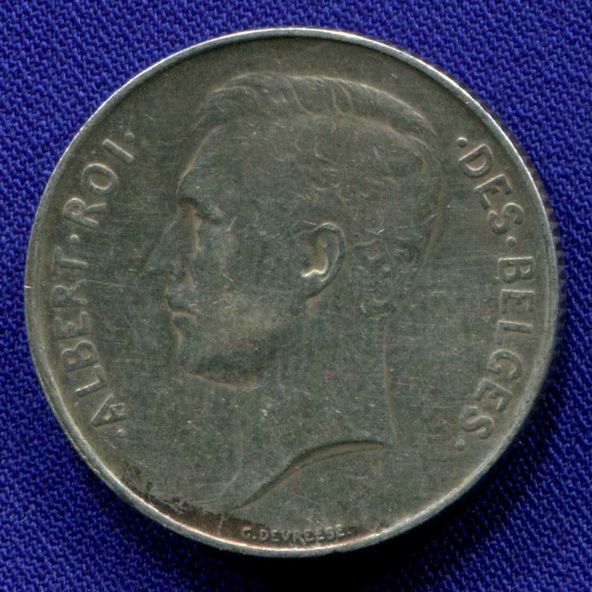 Бельгия 1 франк 1914 aUNC  - 26599