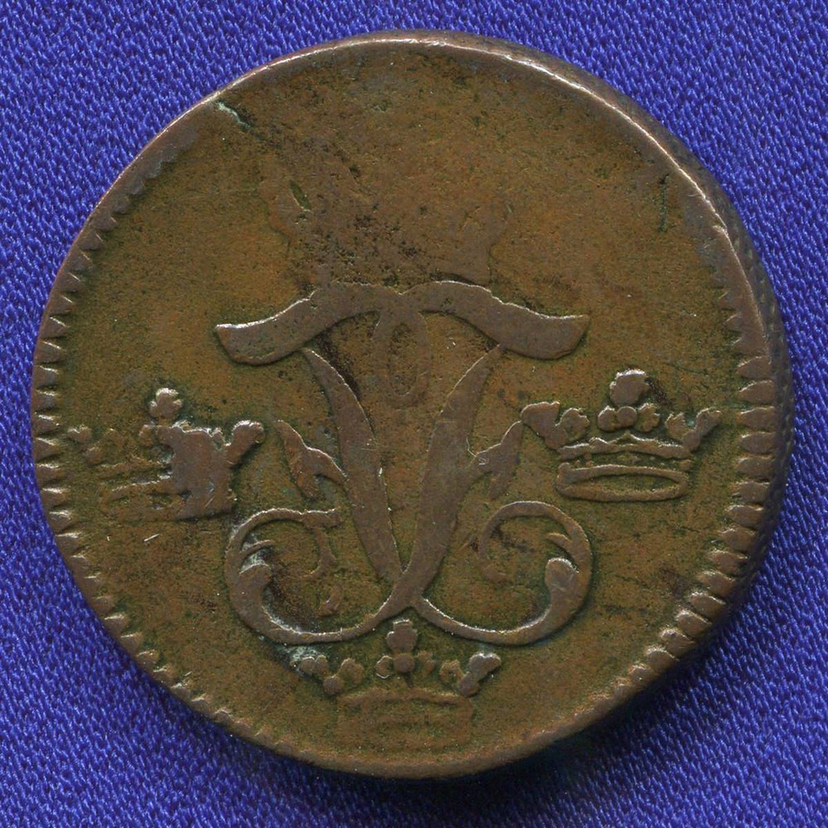 Швеция 1 эйре 1747 VF Фредерик I (1720-1751)  - 35646