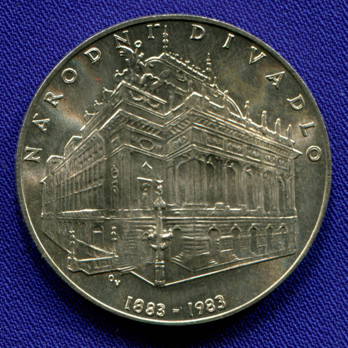 Чехословакия 100 крон 1983 UNC 100 лет Пражскому национальному театру - 21280