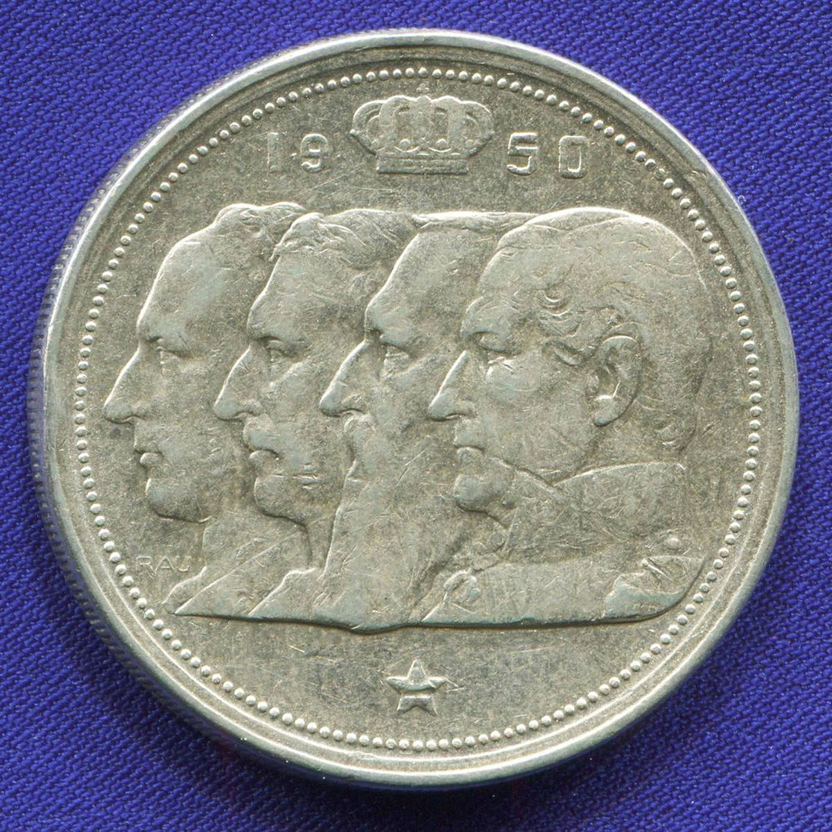 Бельгия 100 франков 1950 VF  - 33893