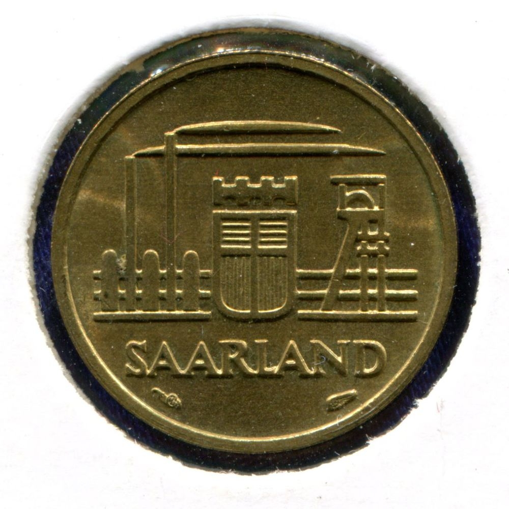 Германия/Саарлэнд 10 франков 1954 UNC #1