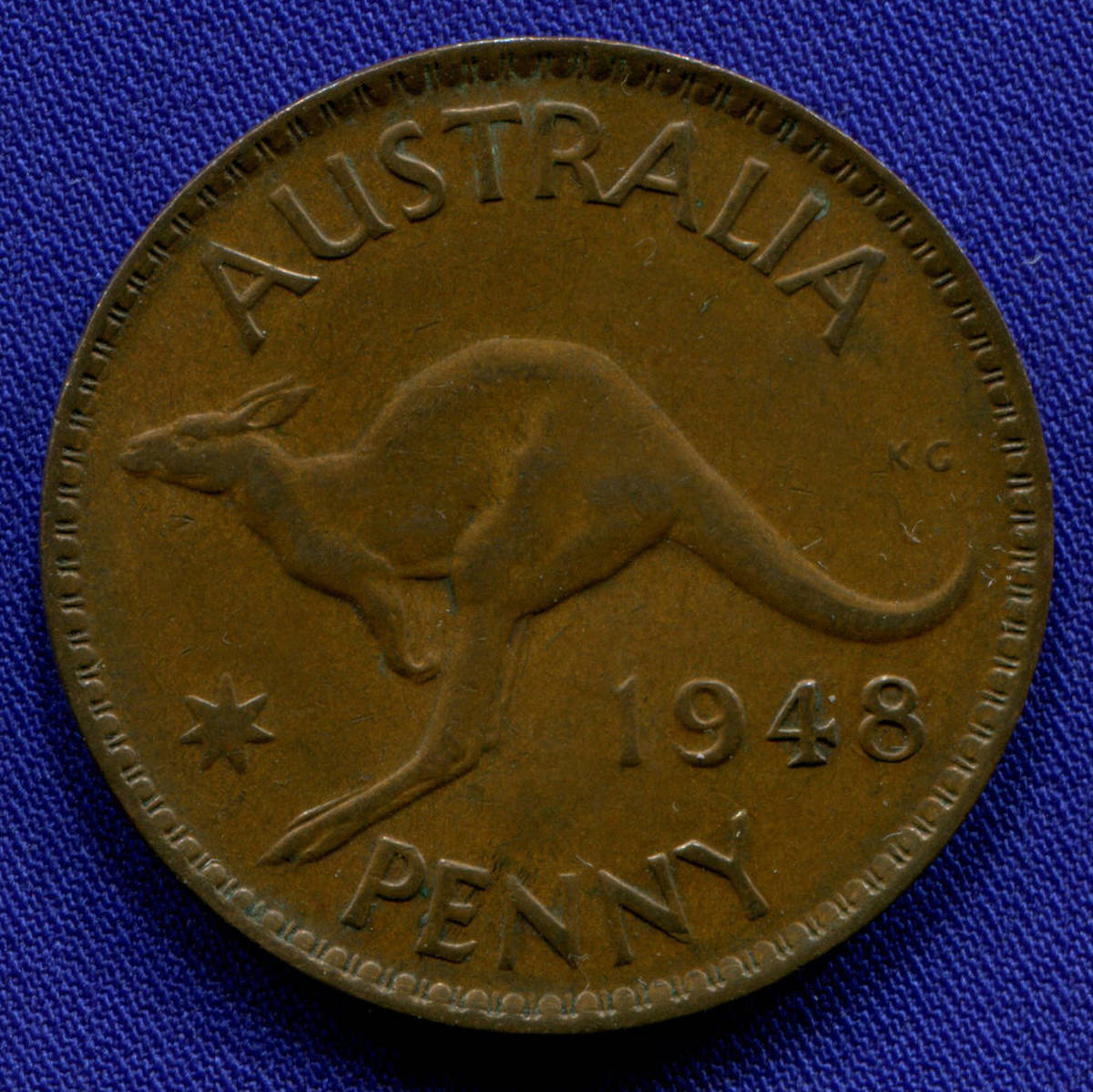 Австралия 1 пенни 1948 VF 