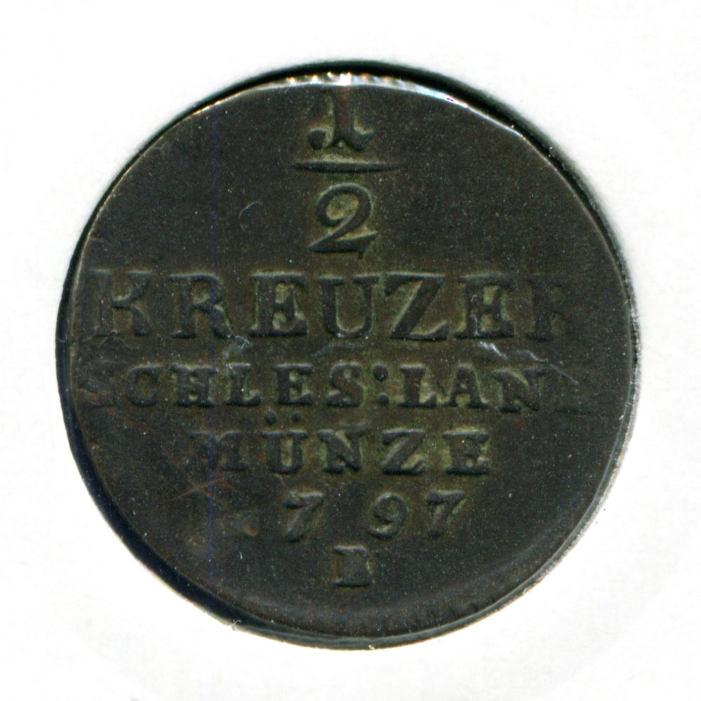 Германия/Силезия 1/2 крейцера 1797 VF 
