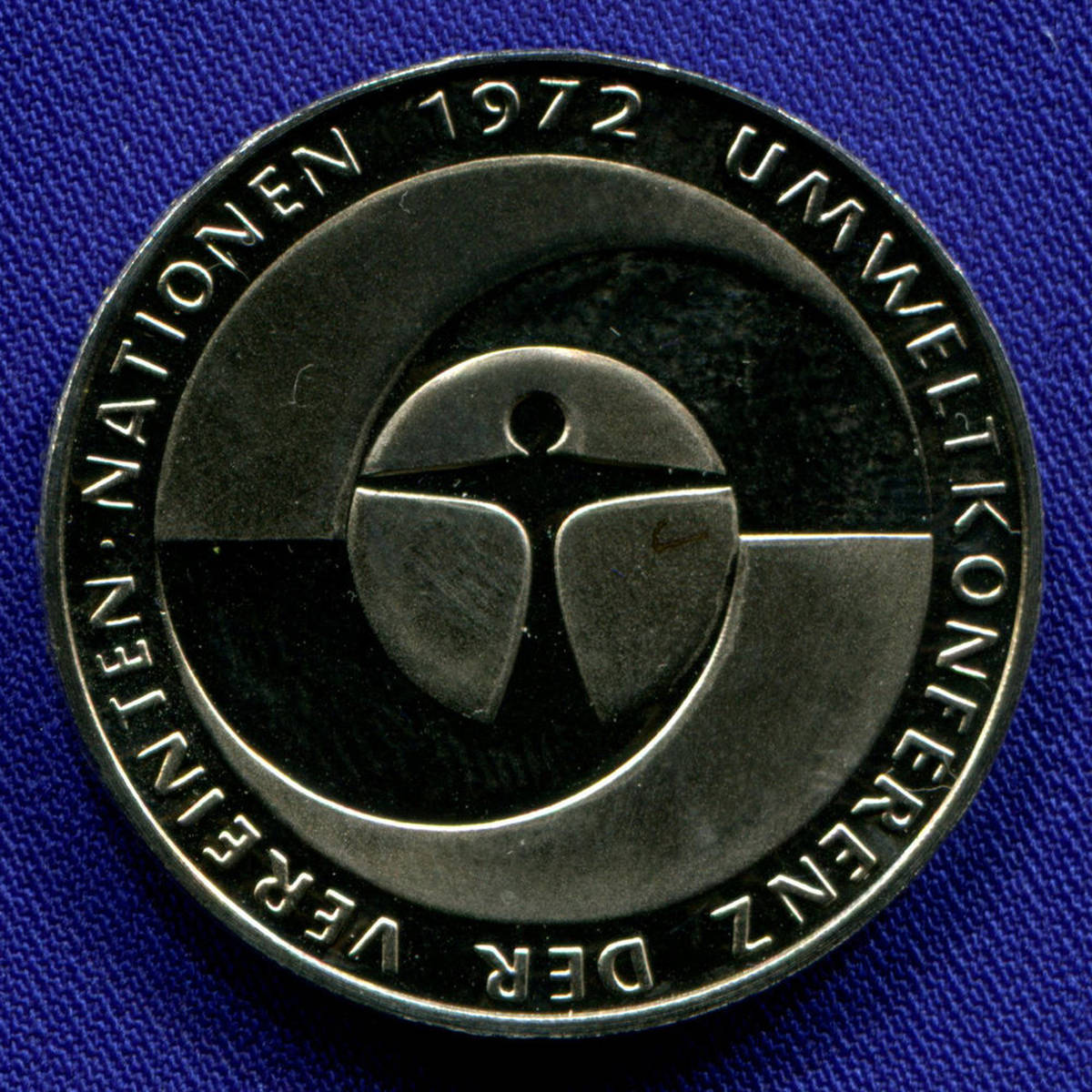 ФРГ 5 марок 1982 Proof 10 лет конференции ООН по окружающей среде 