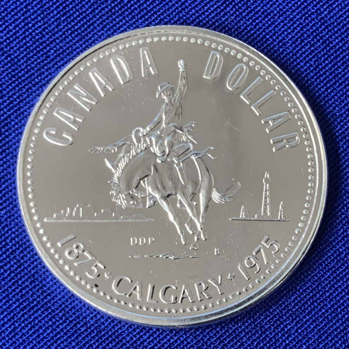 Канада 1 доллар 1975 UNC 100 лет городу Калгари  - 38905 Канада 1 доллар 1975 UNC 100 лет городу Калгари  - 38905